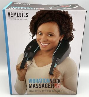 NIB HoMedics NMSQ-216H-2 Neck Shoulder Massager Heat Vibration 2 Speed